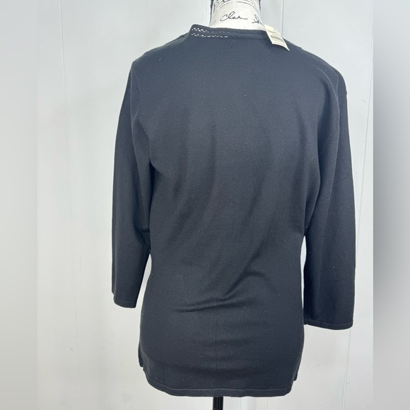 NWT Coldwater Creek Silk Blend 3/4 Sleeve Sweater Size Small - Picture 8 of 8